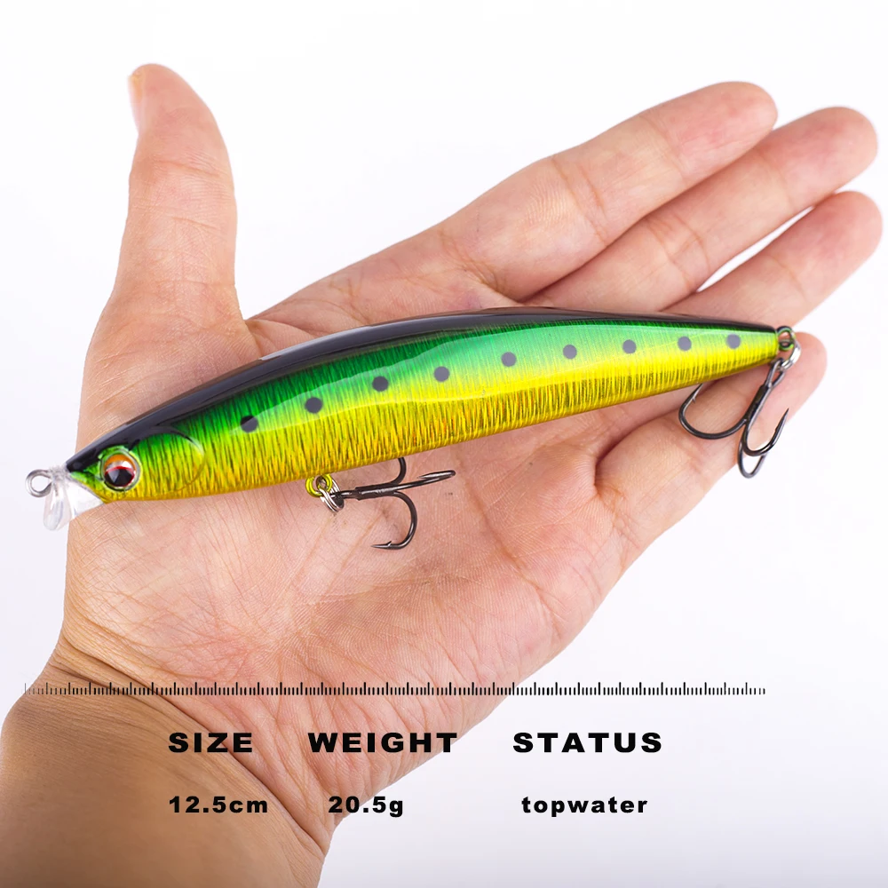 CCLTBA Popper Topwater 12,5 cm – Señuelo artificial tipo lápiz - imagen 2