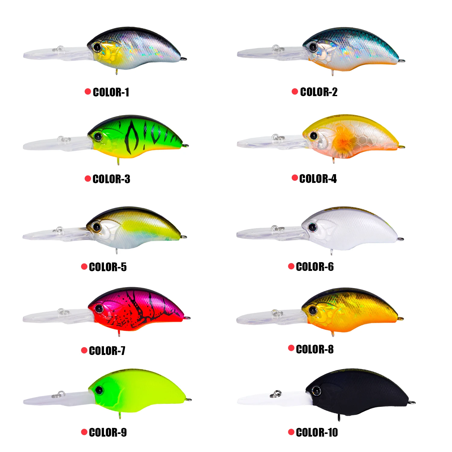 Señuelo de pesca Crankbait Isca pesas artificiales 12,3g 9cm flotante 0,8-3m cebos Wobblers pesca con curricán carpa aparejos de pesca Leurre Angeln - imagen 5