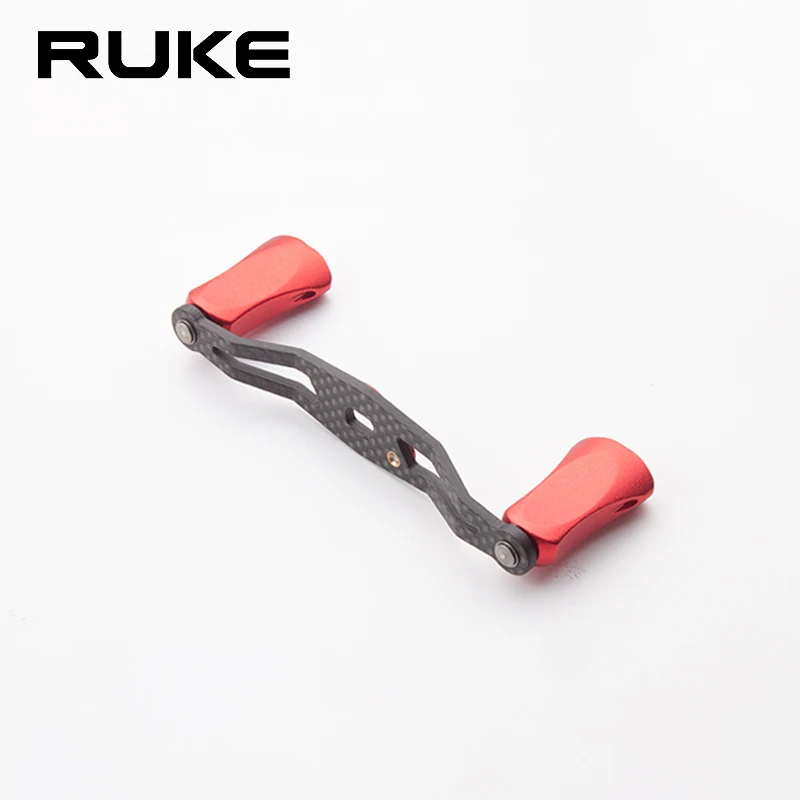 Ruke-mango de carrete de pesca de fibra de carbono con perilla de aleación para carrete de pesca de fundición tipo D/A, accesorio de aparejos de pesca DIY, 1 ud. - imagen 3