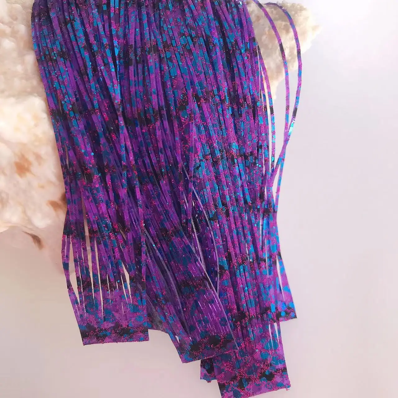 Capas de falda de silicona para Señuelos de Pesca, Material de falda de silicona para artesanía de aparejos, Spinner DIY, plantillas de goma, Buzzbait 8853-321 - imagen 3