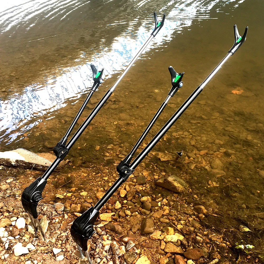 Soporte de caña de pescar ajustable, soporte de poste de pescado, banco de tierra, soporte de estante, señuelo de peso ligero, equipo al aire libre, nuevo - imagen 4