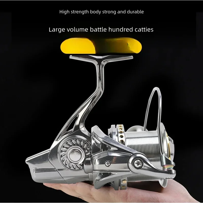 Carrete de pesca giratorio grande 8000 10000 12000 carrete de arrastre 20KG carrete potente pesca en agua dulce y salada - imagen 5