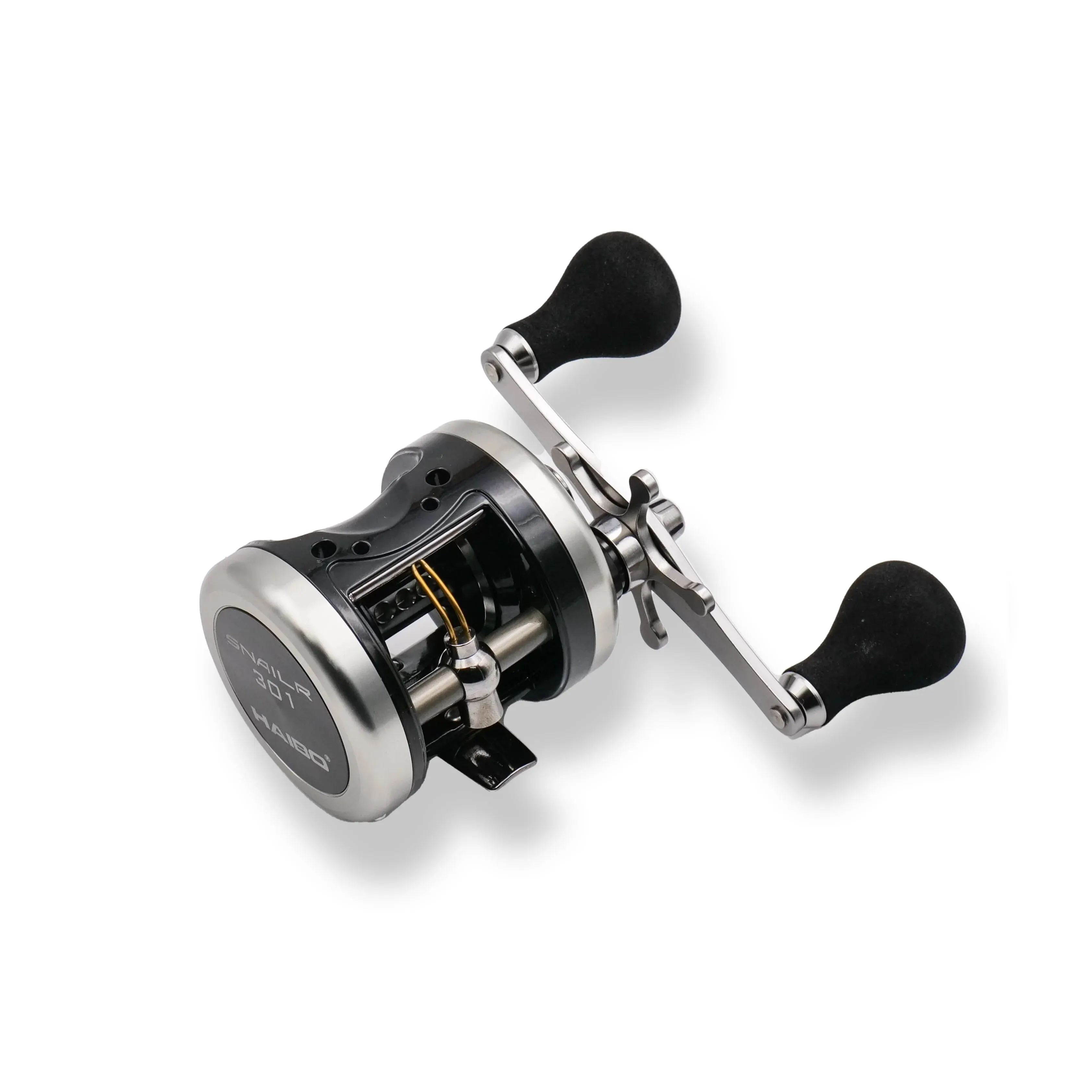 HAIBO-tambor de fundición SNAILR 300/301, carrete de Baitcasting, todo el cuerpo de Metal, 4 + 1 rodamientos de bolas, carrete de tambor de pesca de agua salada - imagen 4