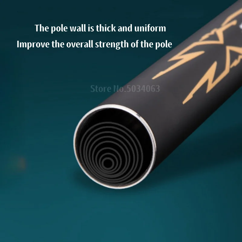 Caña de corriente telescópica 3,6 m-8,1 m, depósito de carbono, caña de pescar para estanque, pescado de mano de fibra dura súper ligero - imagen 4