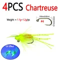 4pcs Chartreuse