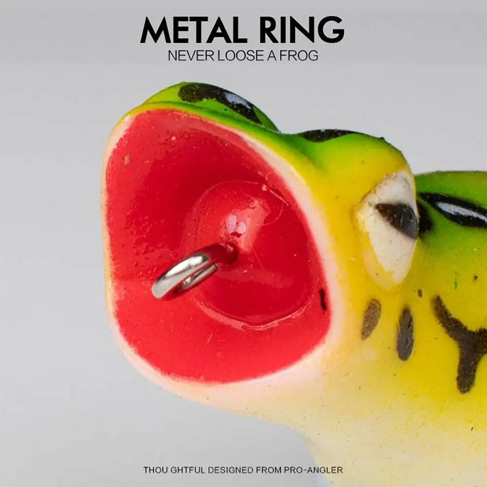 Cebo de pesca de rana trueno de 11g y 5,5 cm con anzuelos sin Weedless, cebo de diseño flotante, adecuado para lubina - imagen 4