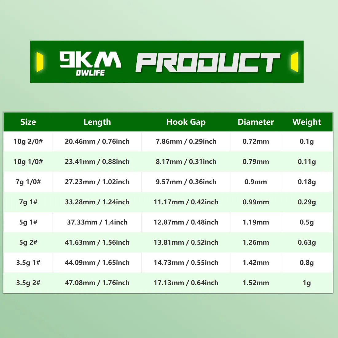 EWG Hook Drop Shot Hooks Drop Shot Rig con plomo de peso de pesca 5 piezas a granel - imagen 2