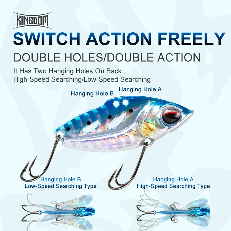 Kingdom Señuelo VIB Hundido – Crankbait de Vibración para Pesca - imagen 3