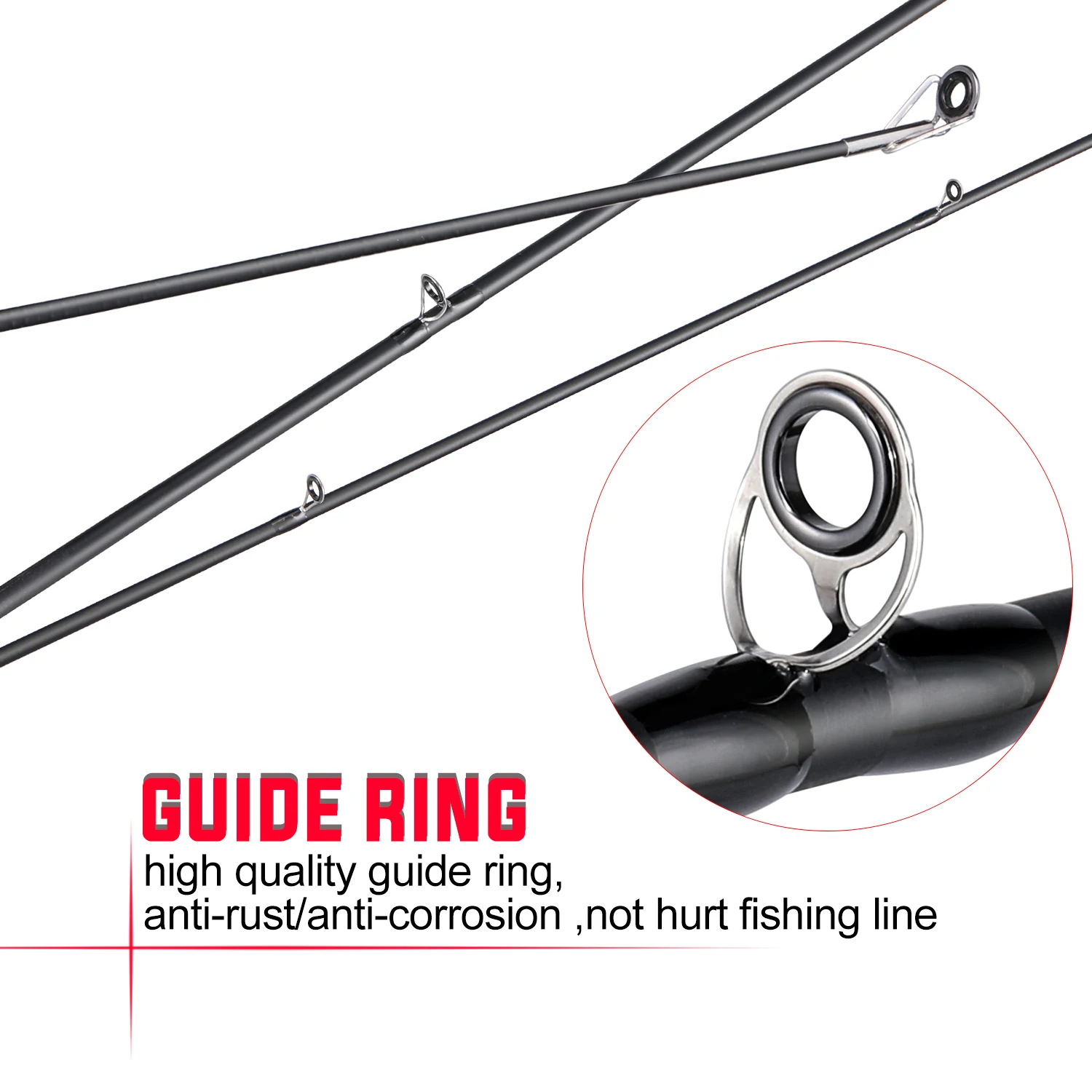 Sougayilang Set baitcasting fibra carbono + carrete engranaje metal - imagen 5