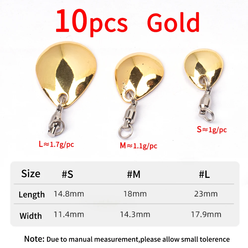 B 10pcs gold