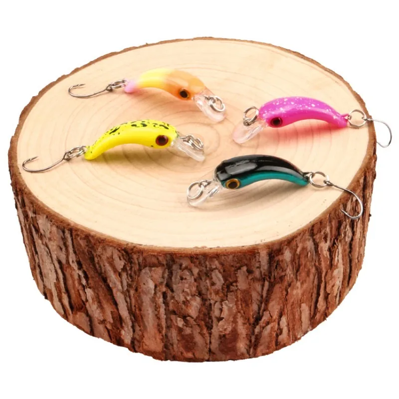 8 Uds 1,5g Minnow Road Runner Set Micro BaitMini-Arco gancho único cebo falso Foil Rock SpinnerbaitNewbie elementos esenciales de pesca - imagen 5