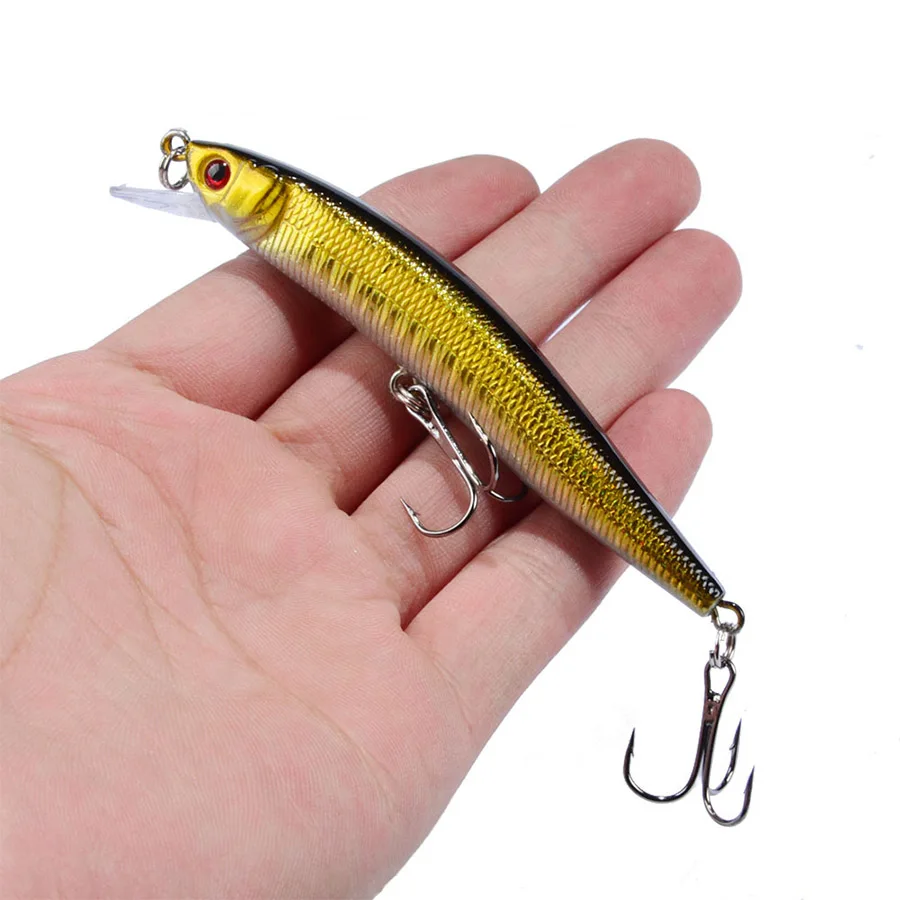 Jerkbait Minnow Crankbaits Señuelos de Pesca Swimbait cebo duro Artificial Wobblers para Lucio curricán, trucha, carpa, aparejos de pesca - imagen 2