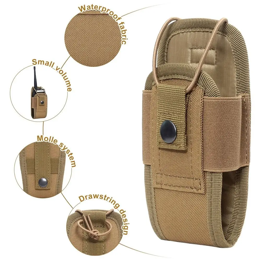 Bolsa para Walkie Talkie de Radio Molle 1000D, riñonera portátil resistente al desgaste, funda para interfono de bolsillo, bolsa de transporte - imagen 2