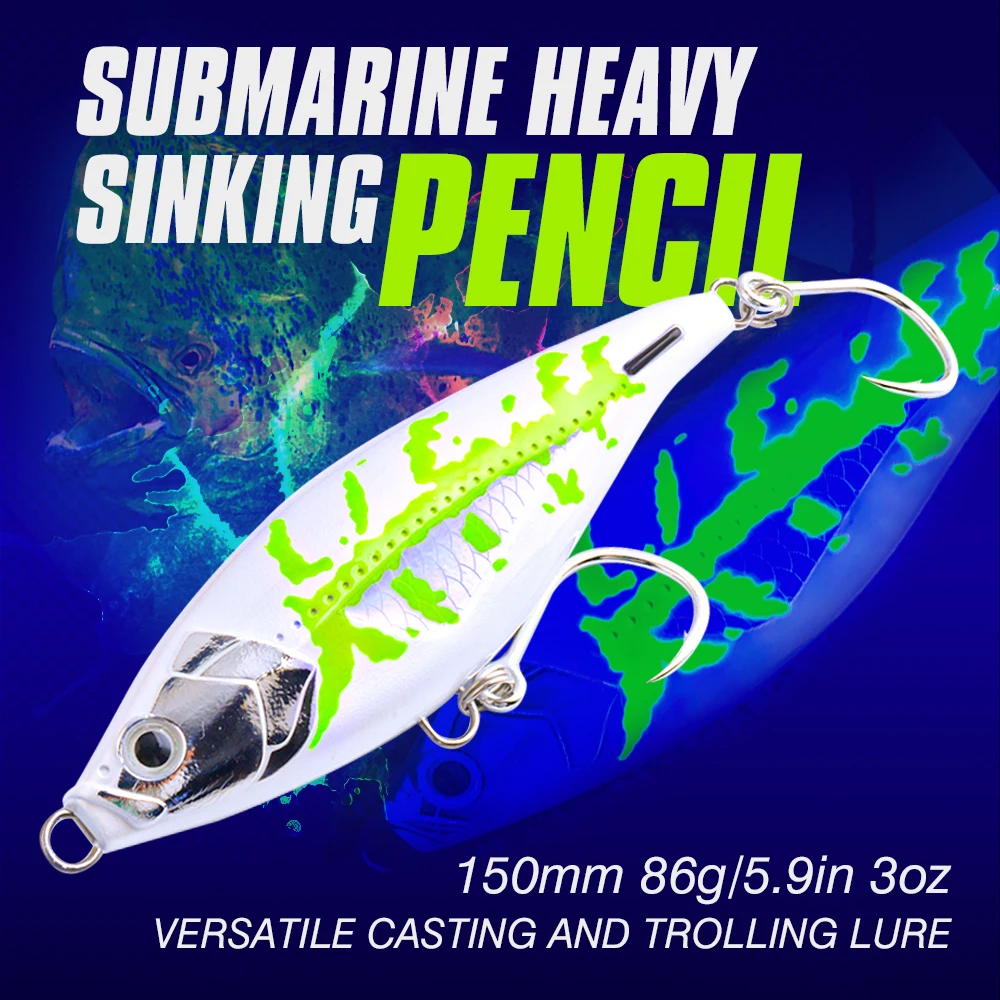 FJORD-señuelo de pesca de hundimiento, cebo duro Artificial pesado, aparejos de pesca, 86g, 150mm - imagen 3