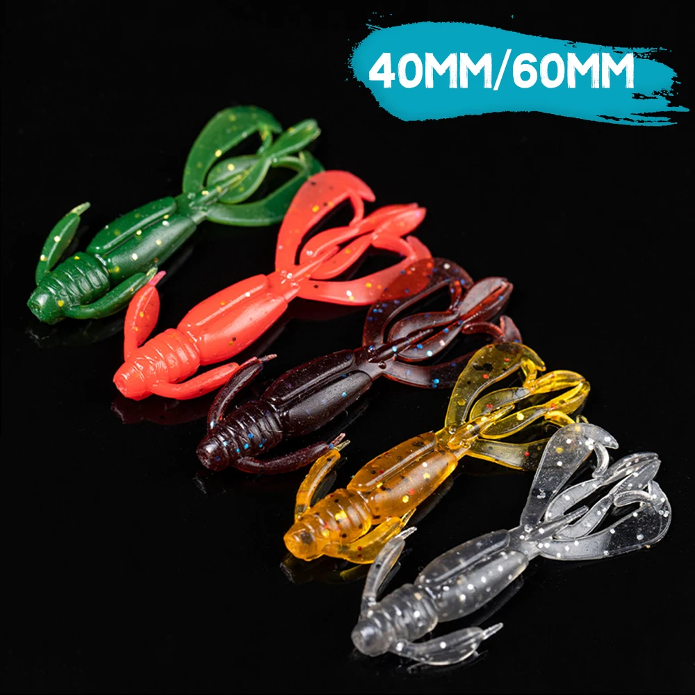 Cebos blandos de 40mm, Señuelos de Pesca en forma de V con cola dividida, de plástico, para lubina, trucha, agua salada y dulce, 15 piezas - imagen 3