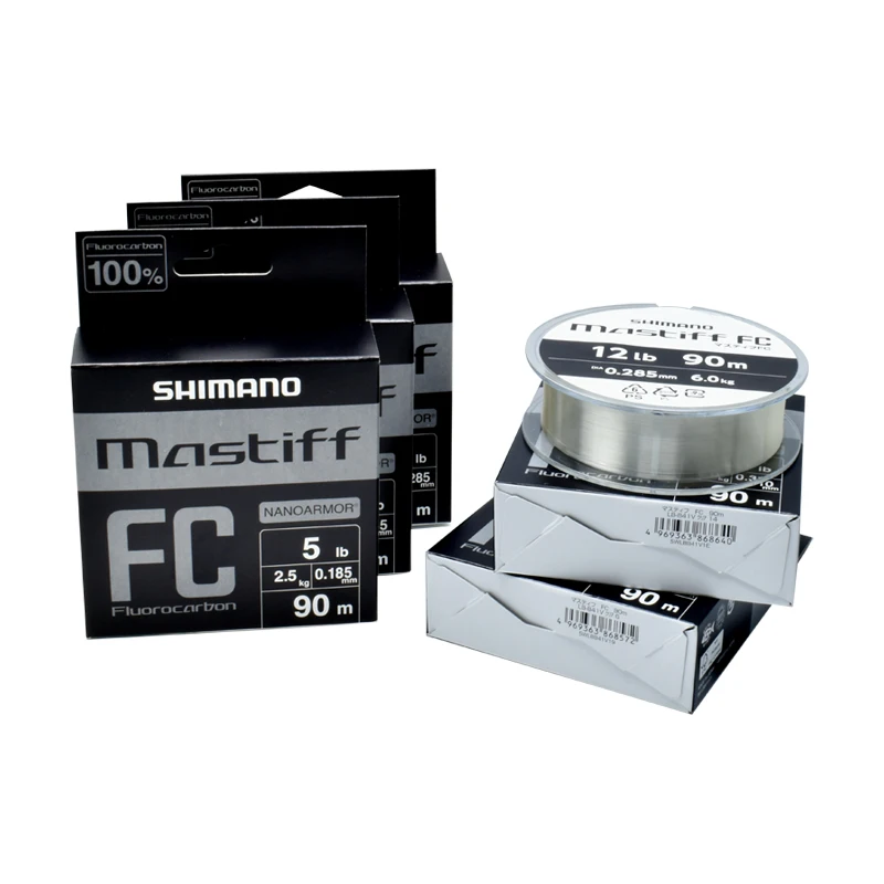 SHIMANO Mastiff FC línea de pesca de fibra de Color transparente, fluorocarbono, 100% Original - imagen 5