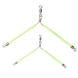 Anzuelos divididos con glow para sublínea – diseño equilibrado