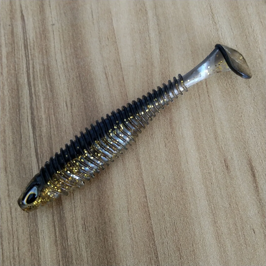 Swolfy 6,5 cm/2,3g 7,5 cm/4,6g 10,5 cm/9,3g sábalo señuelos blandos artificiales 3D ojo señuelo de pesca leurre cebo de silicona cola en T Wobbler - imagen 2