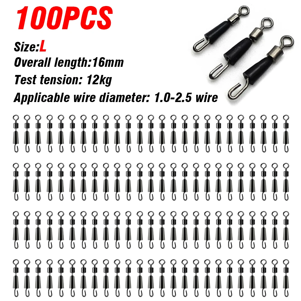 L 100Pcs black
