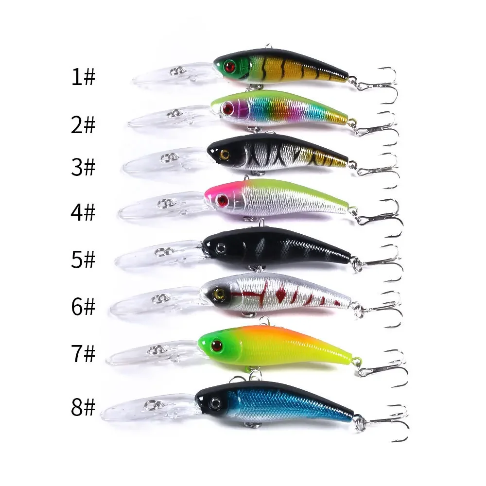 KNCONAN 100MM 9,3G láser hundimiento lento Minnow señuelo de pesca Wobbler pesca con mosca Artificial cebo duro carpa Crankbait aparejos - imagen 5