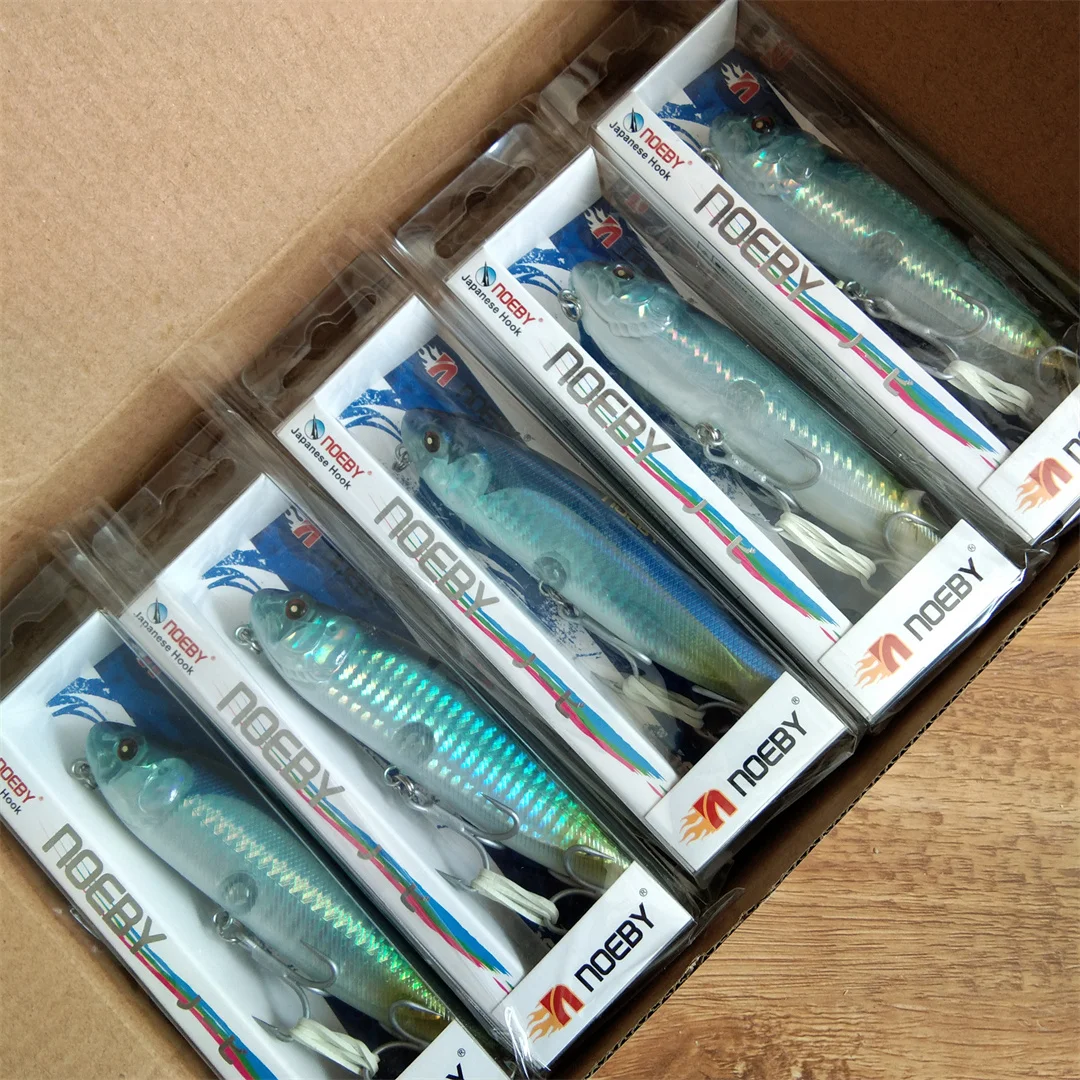 Señuelo de pesca con lápiz flotante Topwater, 2 uds., 110mm, 22,5g, manivela para caminar para perros, Wobbler, Stickbait, cebo duro para pececillo, Lucio - imagen 5