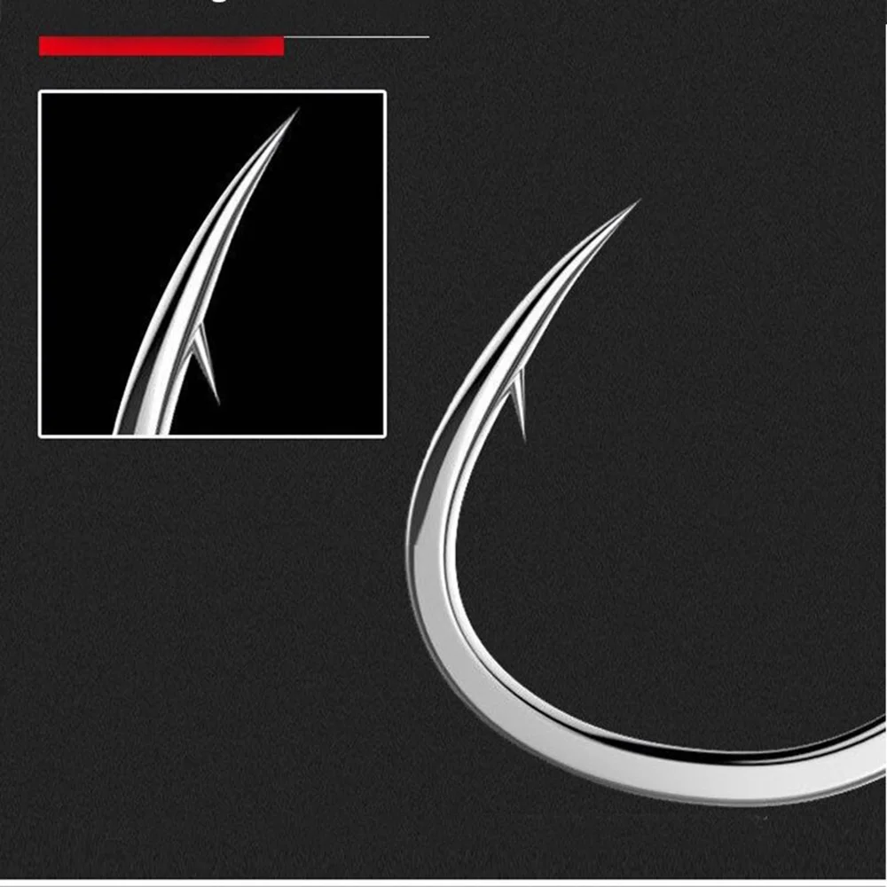 Juego de anzuelos de pesca de piezas, accesorios de aparejos de pesca de agua dulce y salada, de acero al carbono, con púas, 600 - imagen 4