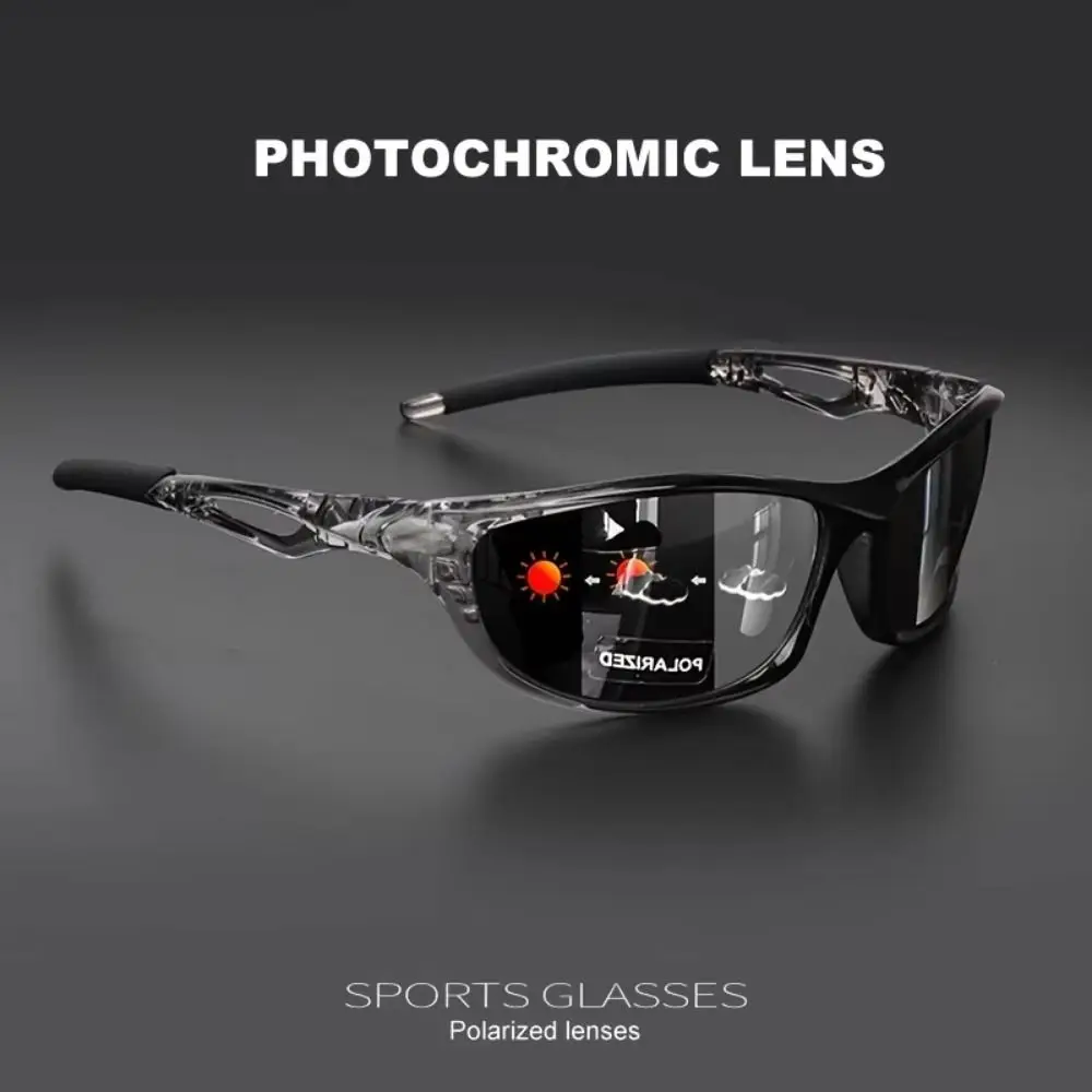 Gafas de sol polarizadas UV400 para ciclismo, lentes HD resistentes a los rayos UV, gafas para deportes al aire libre a la moda a prueba de viento para hombres - imagen 3
