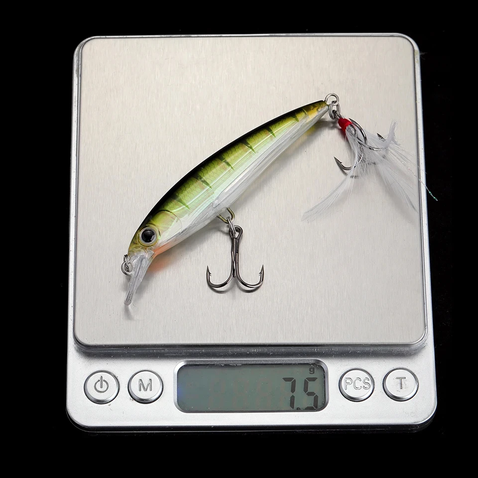 WALK FISH señuelo de pesca flotante, cebo Artificial duro, 80MM, 7G, Wobblers, trucha de agua dulce, Lucio, carpa, Swimbait, aparejos Jerkbait - imagen 3