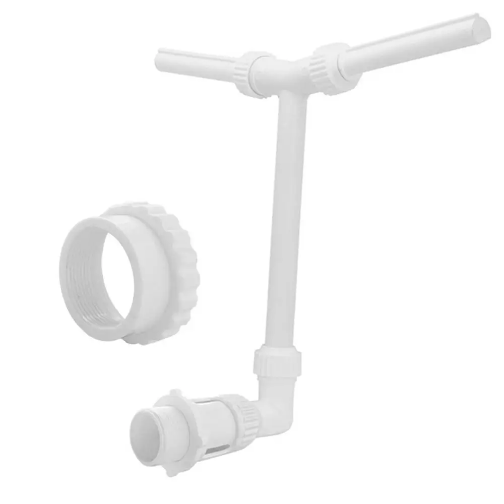 Un sistema de ajuste de tubería de PVC blanco diseñado para aplicaciones de plomería