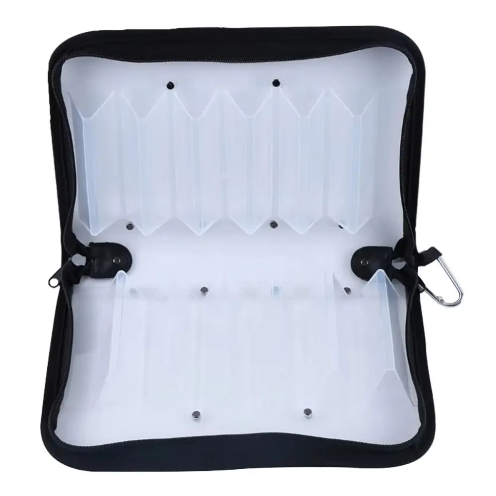 Caja de almacenamiento de plantilla de calamar a prueba de agua, billetera de almacenamiento con gancho, cubierta protectora, bolsa de señuelo dura, bolsa de cebo transparente, estuche de almacenamiento de señuelos - imagen 2