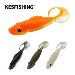 KESFISHING Grub Swimming PRO Wriggler 72mm Swimbait suave para peces