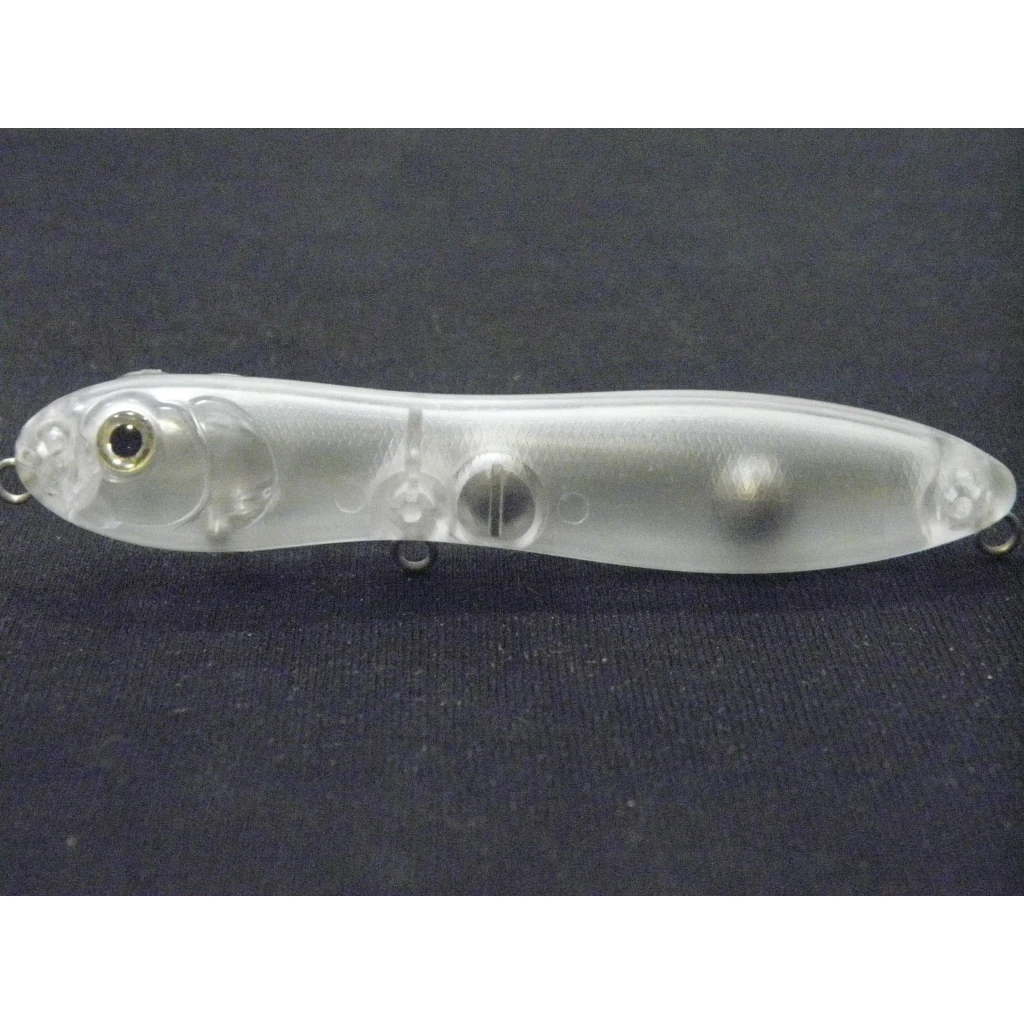 WLure-señuelo transparente en blanco para pesca, 15g, 10cm de largo, Topwater Popper, 10 por paquete, cebo para caminar, UPW769