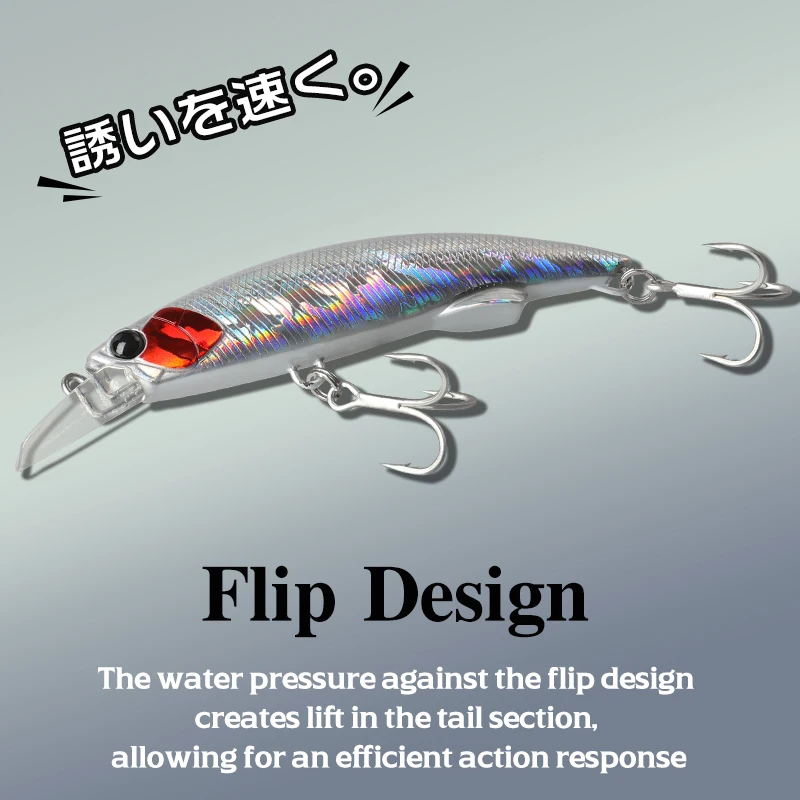 TSURINOYA-señuelo de pesca pesado de fundición larga, cebo duro de alta resistencia para pesca en el mar, pececillo que se hunde 90mm 37g - imagen 5