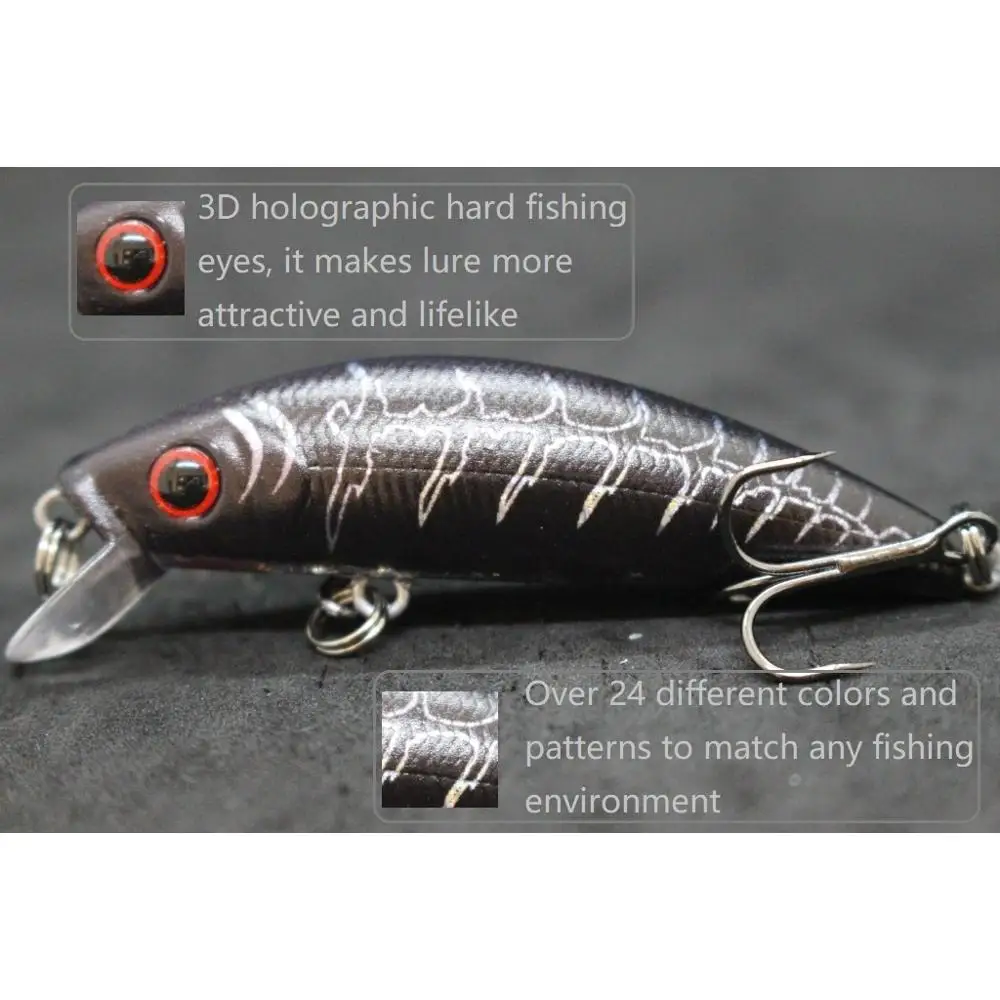WLure Jerkbait Minnow Crankbait 8g 7cm señuelo de pesca cebo duro pesca de carpa cebo de insectos de agua dulce señuelo falso pesca M219 - imagen 3