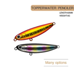 Señuelo de pesca de 6cm y 6g, Micro lápiz, Wobbler, flotante, en Zigzag, aguas poco profundas, Jerkbait, Swimbait, cebo duro Artificial