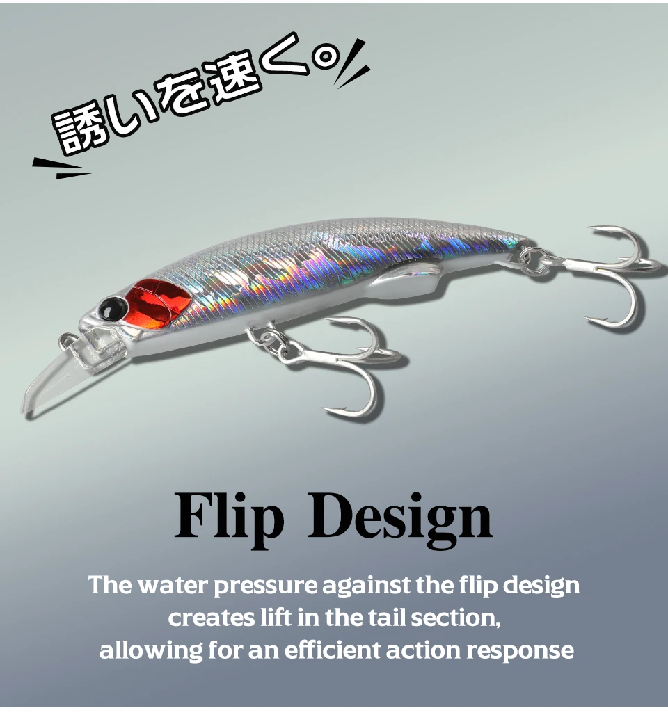 Un señuelo de pesca con un diseño