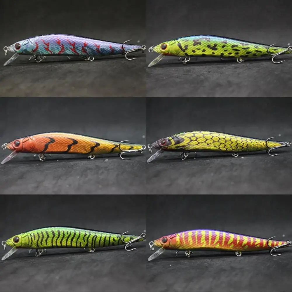 wLure Jerkbait Fishing Lure Minnow 24g 13.3cm Big Size Weight Transfer System for Long Casting 1 Meter Diving Floating M262 - imagen 5