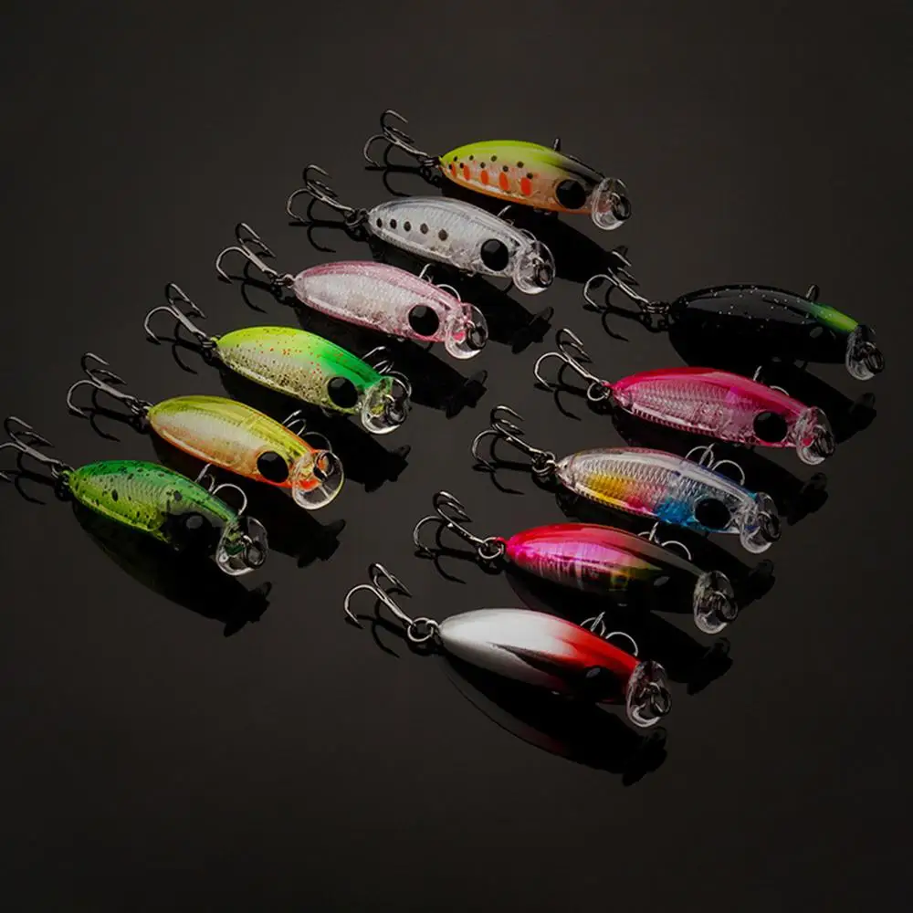3.5cm 2.5g Fishing Lure Mini Micro Minnow Wobbler Lure 3D Eyes Diving Swaying Lure Trout Bait Jerkbait Artificial Bait Fake Bait - imagen 4