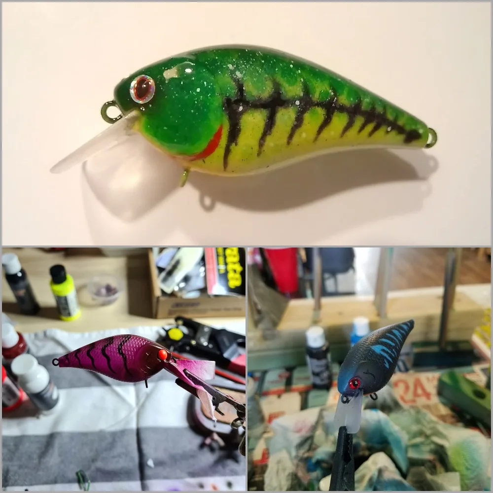 WLure-plantilla 3D de plástico duro para diminuto, Wobble, Jerkbait, Crankbait, UPHC15, V2 - imagen 3