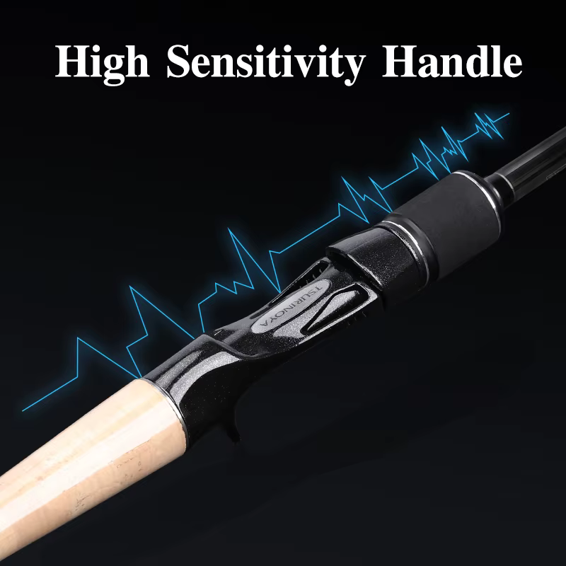 TSURINOYA-caña de pescar de alta sensibilidad LEGEND, 1,98 m, 2,07 m, 2,18 m, 2,44 m, L, ML, M, guía Fuji, caña de fundición giratoria para Lucio - imagen 3