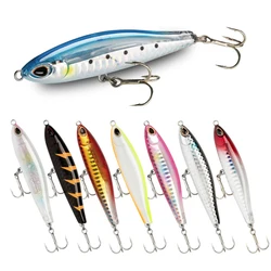 Señuelo de pesca Wobbler de lápiz, señuelo de hundimiento de fundición Súper Larga, Jerkbait, cebo Artificial, Culter Alburnus, 8cm, 18g