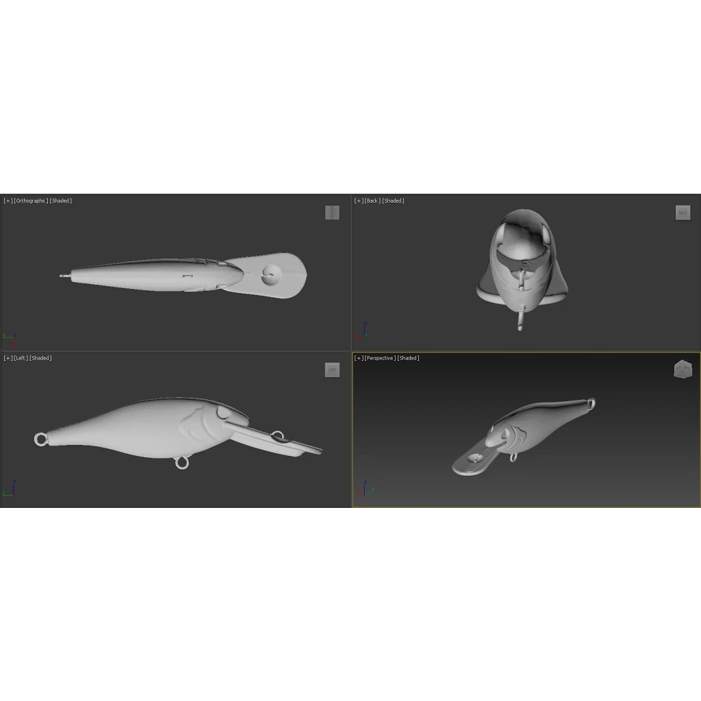 WLure-señuelo de buzo de profundidad media de 9,5 cm, anzuelo pequeño sin pintar, 10 por juego, ojos aleatorios para señuelo, fabricación DIY, UPC187 - imagen 4