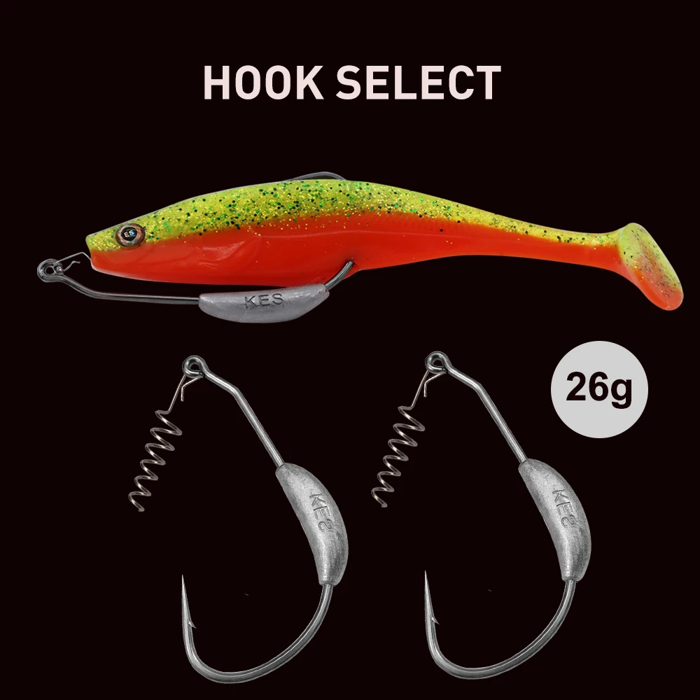 Señuelo vinilo Shad Kesfishing Comandante con ojos 3D realistas - imagen 5