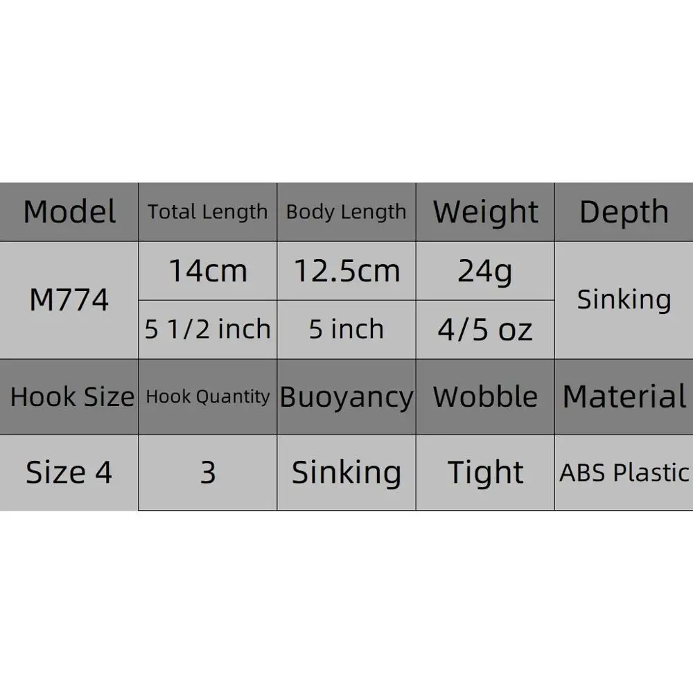WLure Jerkbait señuelo de pesca 14cm 24g sistema de transferencia de peso Minnow cebo duro de fundición larga agua dulce mar M774 - imagen 5