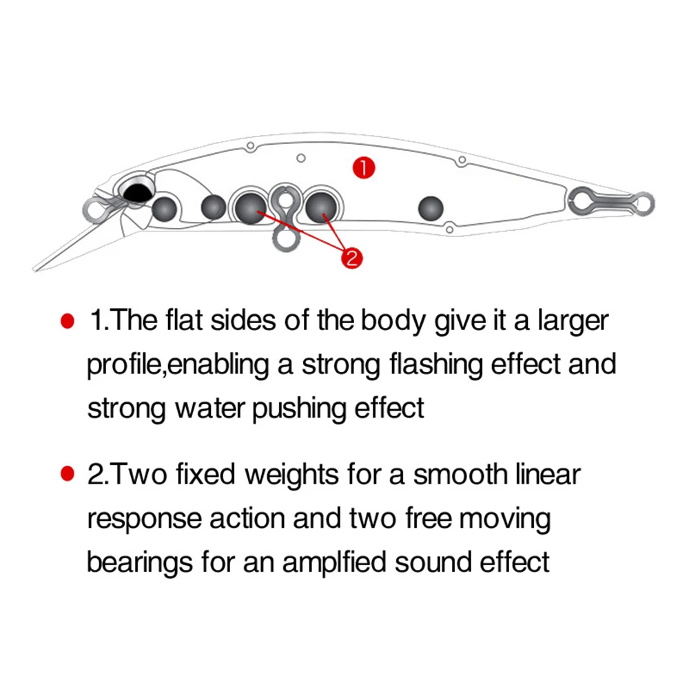Señuelo de pesca de 8,5 cm y 8g, Wobbler, láser bronceado, buceo profundo, señuelo suspendido, curricán, Jerkbait, Swimbait, cebo duro Artificial - imagen 3
