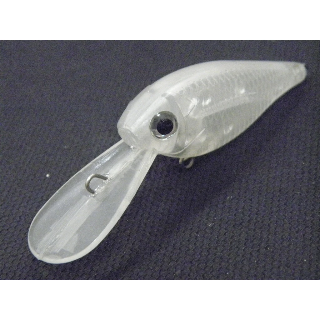 WLure-Señuelos de Pesca de 5cm y 3,5 metros de profundidad, anzuelos de pesca transparentes sin pintar, 10 por paquete de plástico ABS, UPC549 - imagen 3