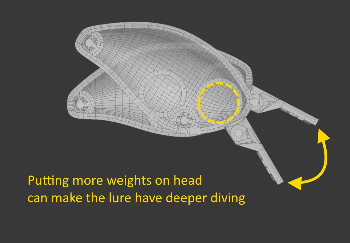 WLure 3D señuelo de pesca Blank Crankbait C4 2 1/8 pulgadas 55mm - imagen 3