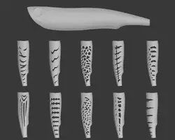 wLure Plantilla 3D de plástico duro Topwater ZigZag Dog para UPW622