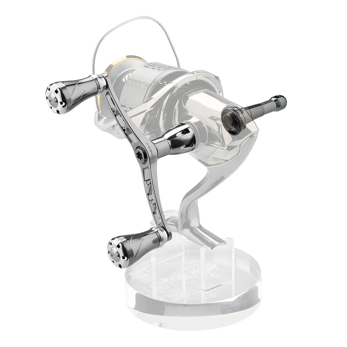 Gomexus Manivela de Carrete 98mm para Shimano Stradic FL Vanford Vanquish CNC Spinning Reel Double Handle Aluminio - imagen 3