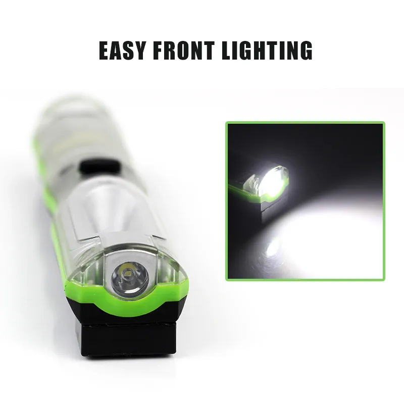 Linterna LED portátil, linterna magnética recargable, luz LED de trabajo, lámpara de inspección COB para acampar al aire libre, trabajo, pesca - imagen 4